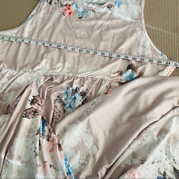 ✨SALE✨ Sleeveless maxi dress, floral, elastic waist, 3XL - Picture 7 of 7